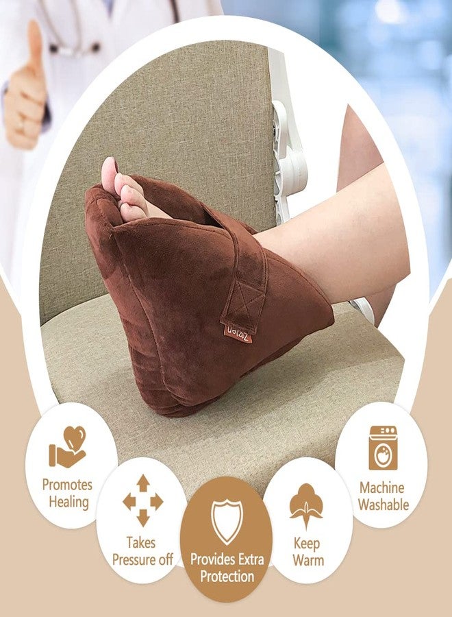 Zelen Heel Protector Cushion for Bed Sores Foot Protector Pillow Ankle Foam Heel Protectors for Pressure Sores Foot Pressure Ulcer Heel Pain Relief for Elderly, Bedridden (1 PCS) - Image 2